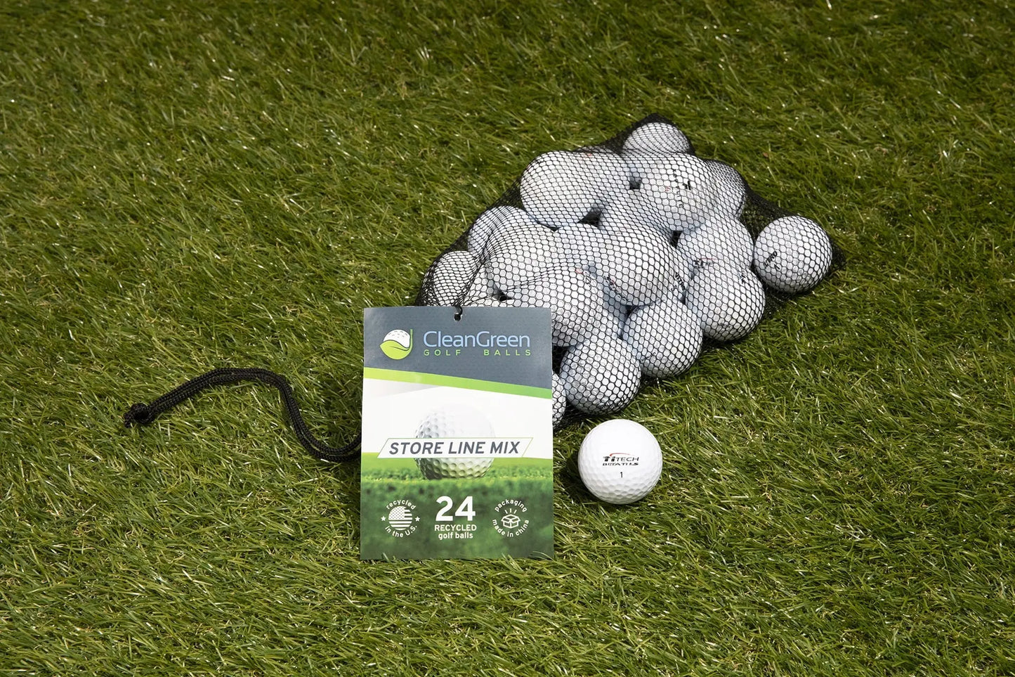 Golf Balls 24 Store Line Used Golf Balls White