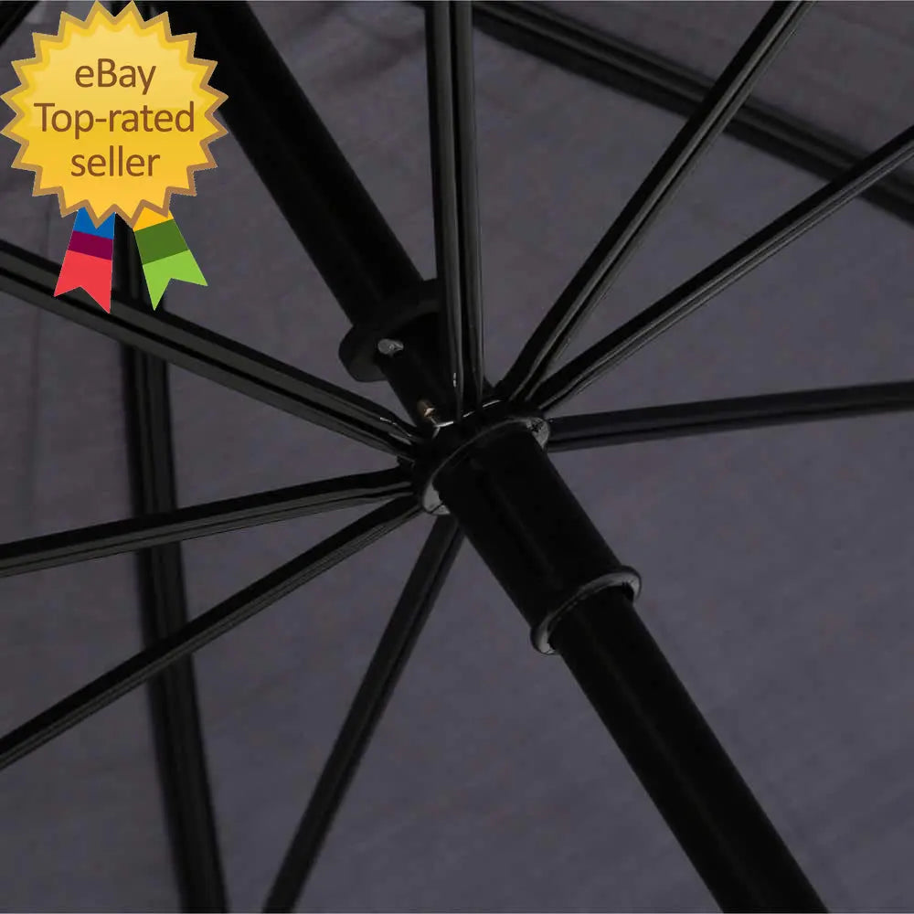 5 Ft. Golf Umbrella in All Black