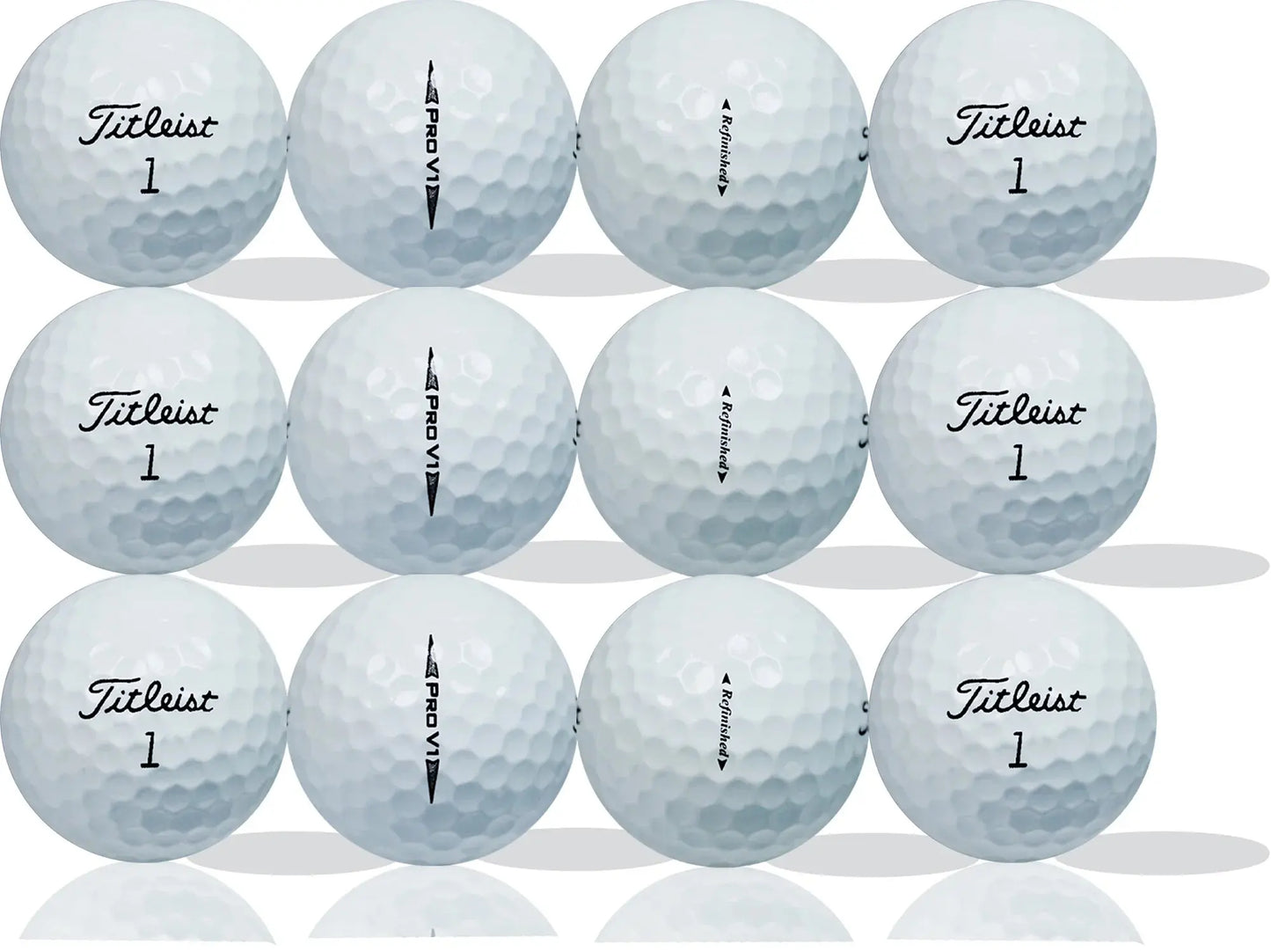 Pro V1 Refinished Golf Balls – 12 Pack – Premium Value by GBM Golf
