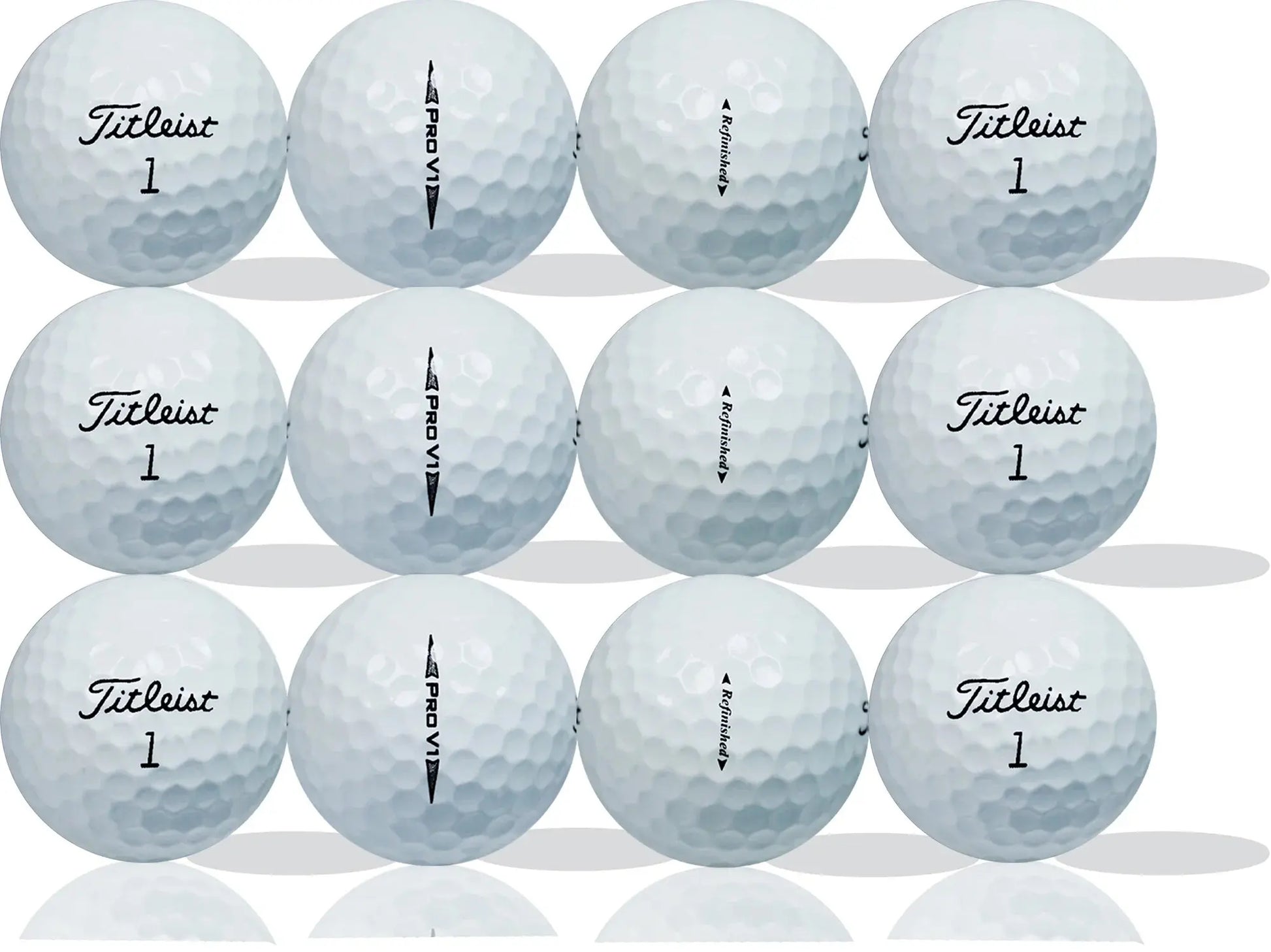 Pro V1 Refinished Golf Balls – 12 Pack – Premium Value by GBM Golf