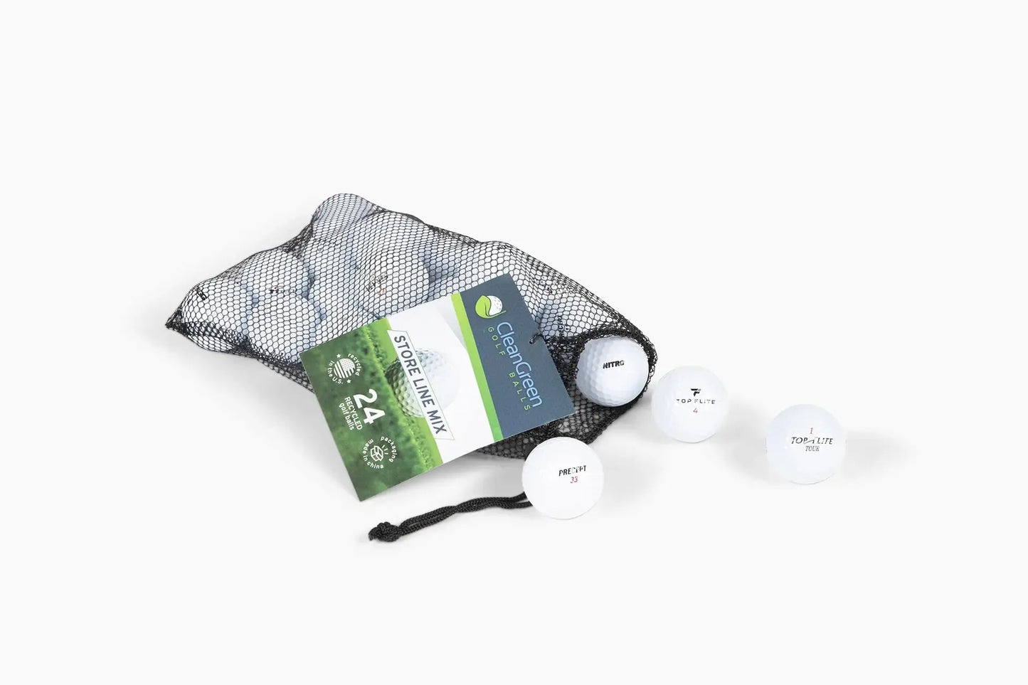 Golf Balls 24 Store Line Used Golf Balls White