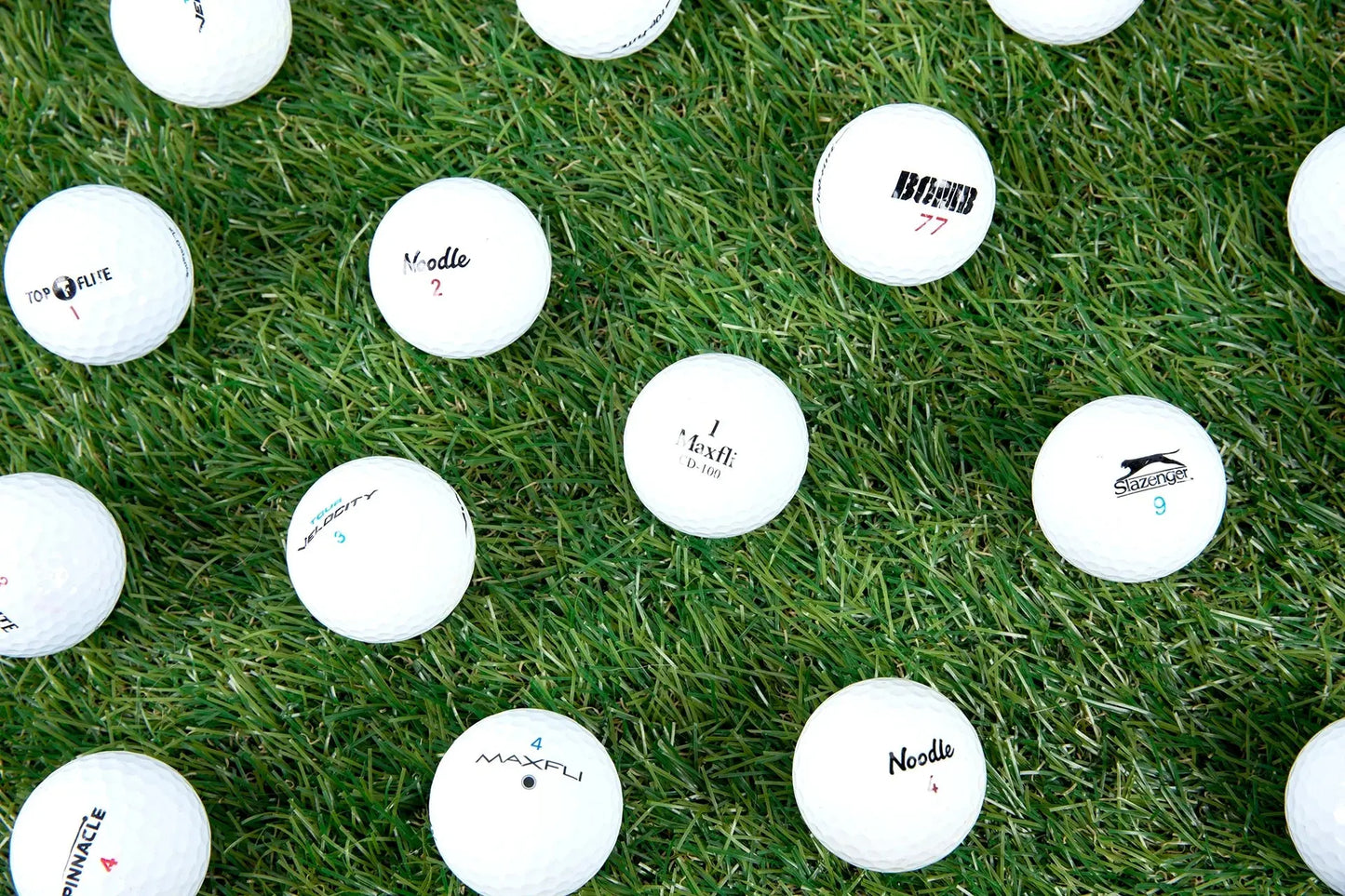 Golf Balls 24 Store Line Used Golf Balls White