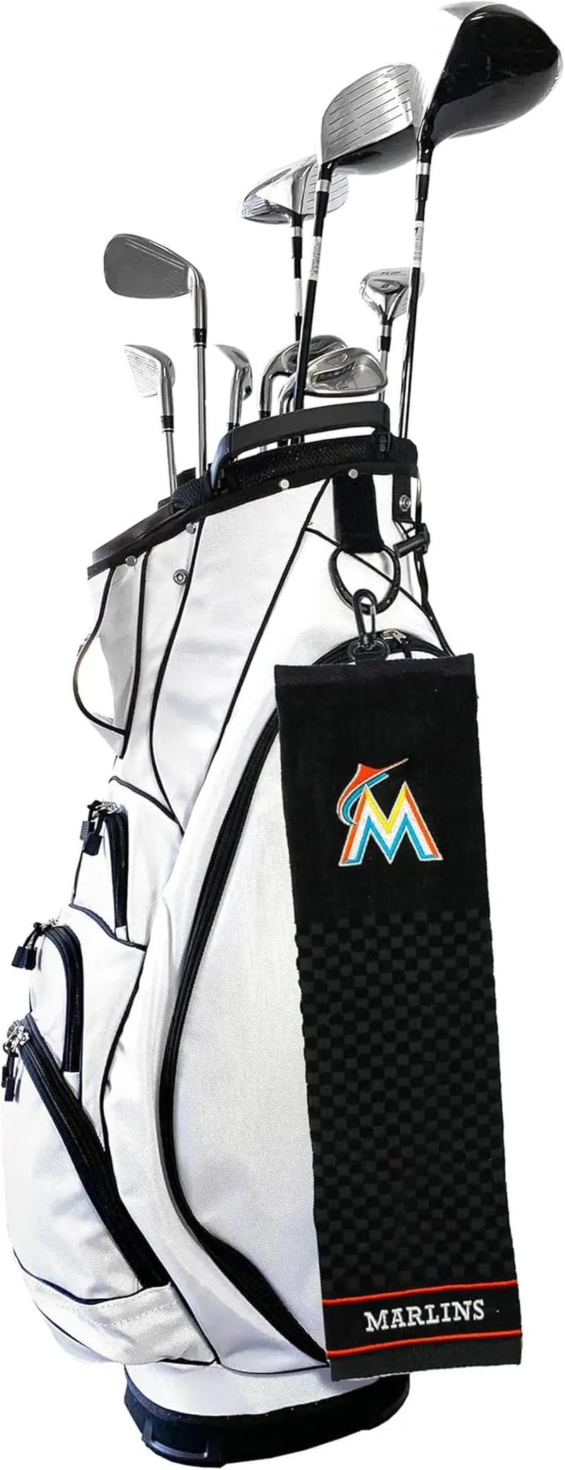 MLB Embroidered Golf Towel, Checkered Scrubber Design, Embroidered Logo